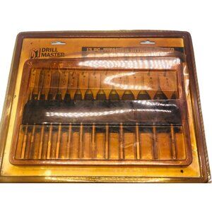 drill master 13 pc. titanium nitride coated spade bit set #38958 new